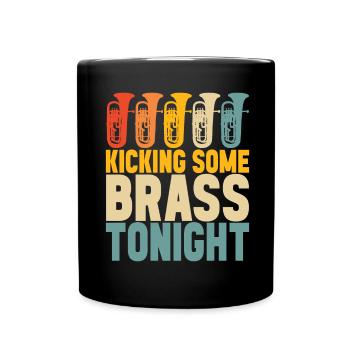Euphonium Bariton Tenorhorn - Tasse einfarbig - Schwarz - Vorne