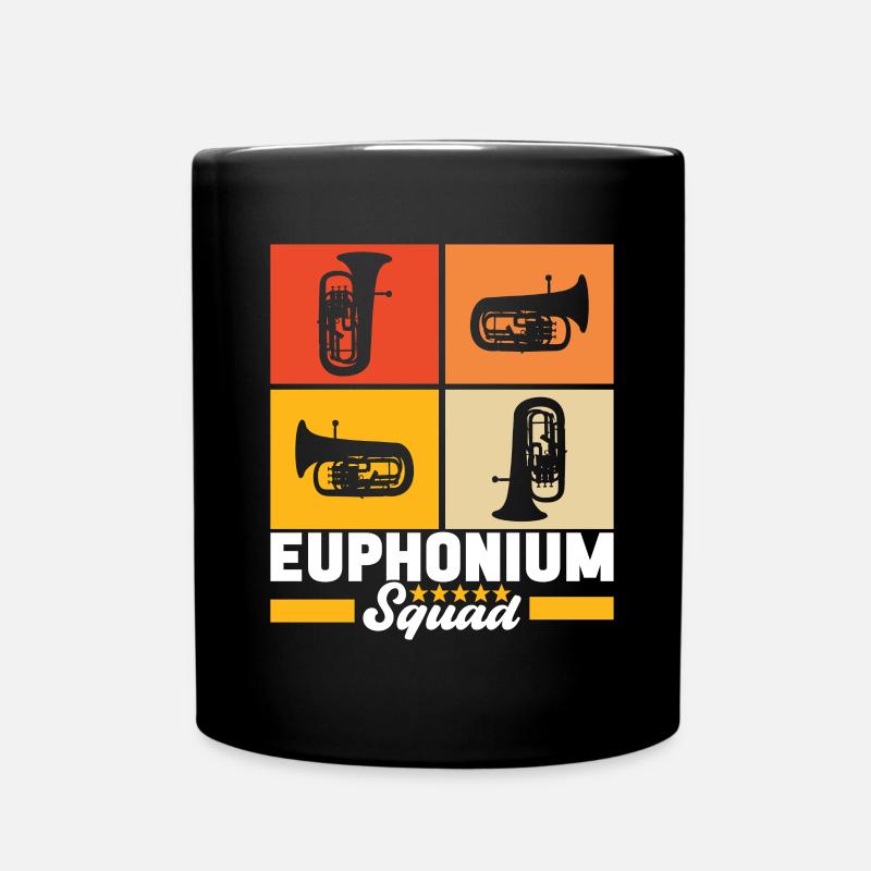 Euphonium Bariton Tenorhorn - Tasse einfarbig - Schwarz