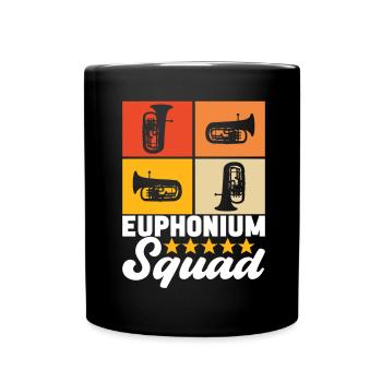 Euphonium Bariton Tenorhorn - Tasse einfarbig - Schwarz - Vorne