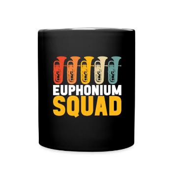 Euphonium Bariton Tenorhorn - Tasse einfarbig - Schwarz - Vorne