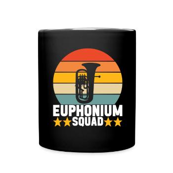 Euphonium Bariton Tenorhorn - Tasse einfarbig - Schwarz - Vorne