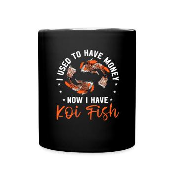 Koi Fish Japanese - Full Colour Mug - black - Front