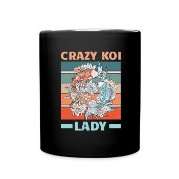 Koi Fish Japanese - Full Colour Mug - black - Front