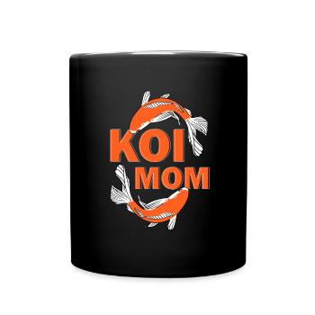 Koi Fish Japanese - Full Colour Mug - black - Front