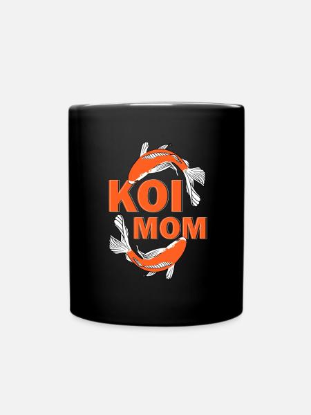 Koi Fish Japanese - Full Colour Mug - black