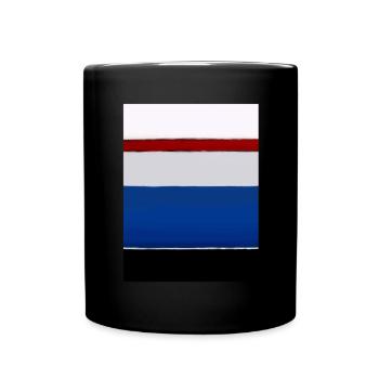 Rothko style in digital colors - Full Colour Mug - black - Front