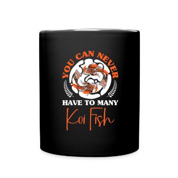 Koi Fish Japanese - Full Colour Mug - black - Front