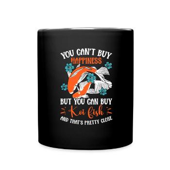 Koi Fish Japanese - Full Colour Mug - black - Front