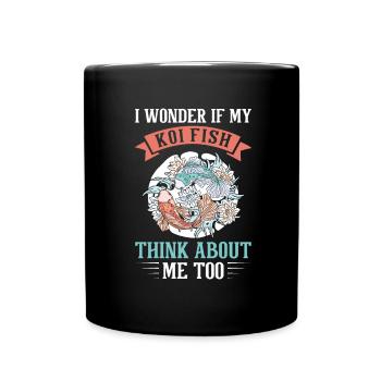 Koi Fish Japonais - Mug uni - noir - Devant