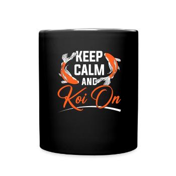 Koi Fish Japanese - Full Colour Mug - black - Front
