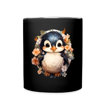 Pingouin - Mug uni - noir - Devant