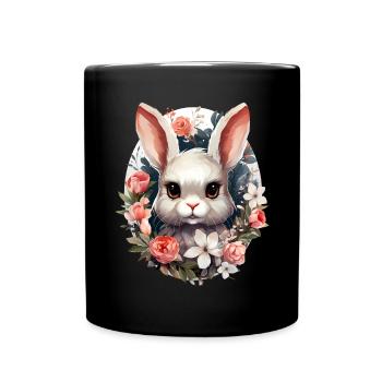 Lièvre - Mug uni - noir - Devant