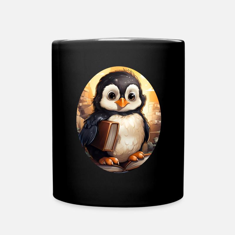 Pinguin - Tasse einfarbig - Schwarz