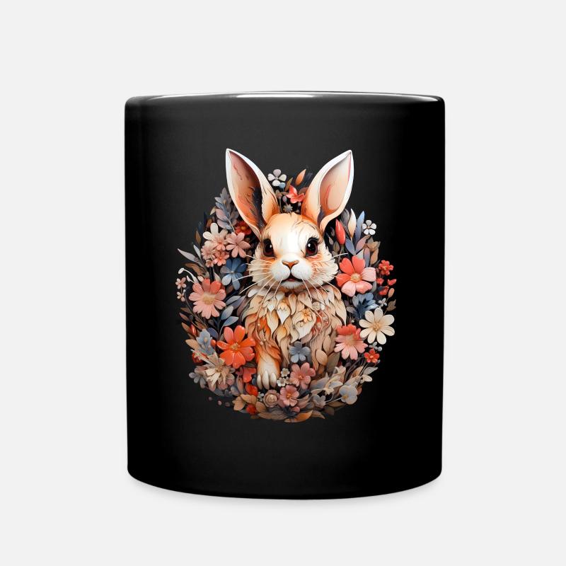 Hase - Tasse einfarbig - Schwarz