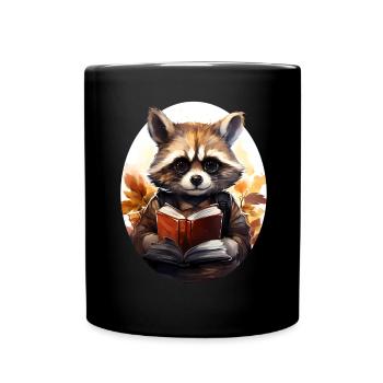Raton laveur - Mug uni - noir - Devant