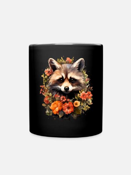 Raton laveur - Mug uni - noir