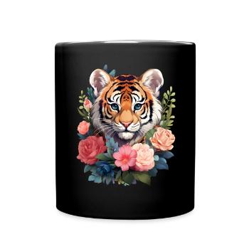 Tiger - Full Colour Mug - black - Front