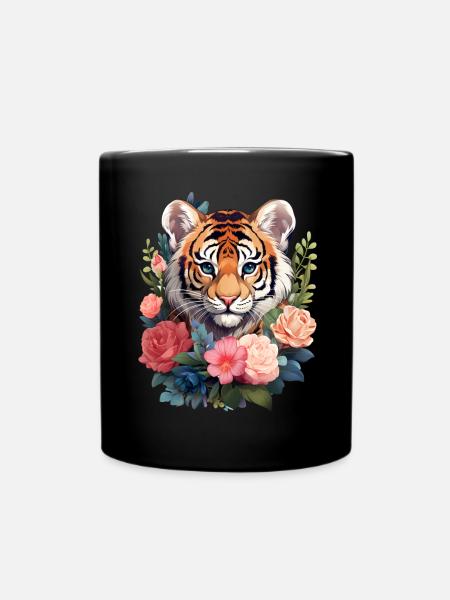 Tiger - Tasse einfarbig - Schwarz
