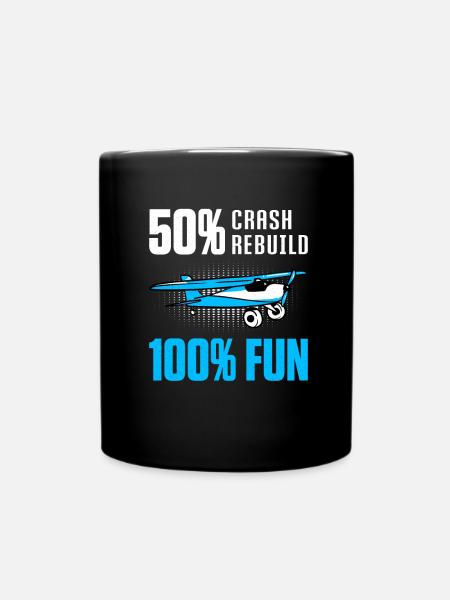 RC Avion RC Avion - Mug uni - noir