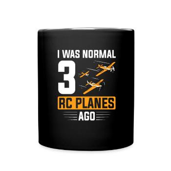 RC Avion RC Avion - Mug uni - noir - Devant