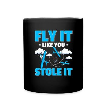 RC Avion RC Avion - Mug uni - noir - Devant