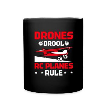 RC Avion RC Avion - Mug uni - noir - Devant