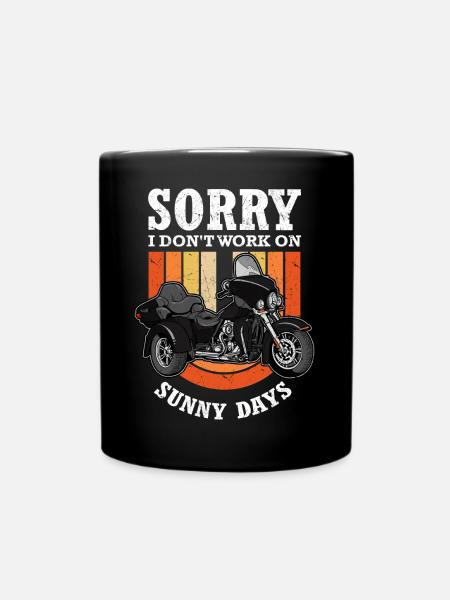 Trikefahrer Geschenke | Trike Triker Trikes Biker - Tasse einfarbig - Schwarz