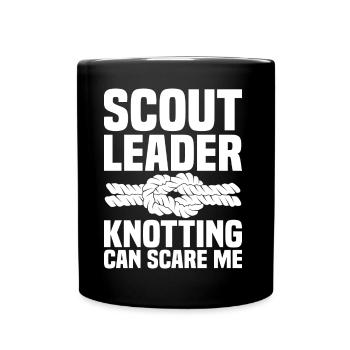 Pfadfinderleiter | Pfadfinder Scouting Geschenk - Tasse einfarbig - Schwarz - Vorne