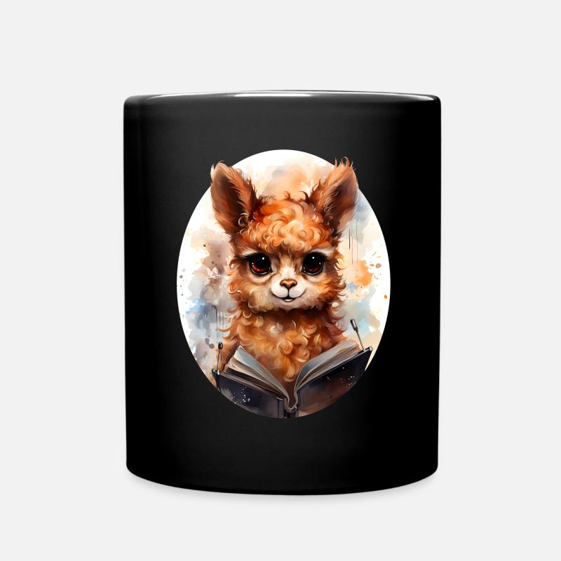 Alpaka - Tasse einfarbig - Schwarz