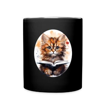 Chat - Mug uni - noir - Devant