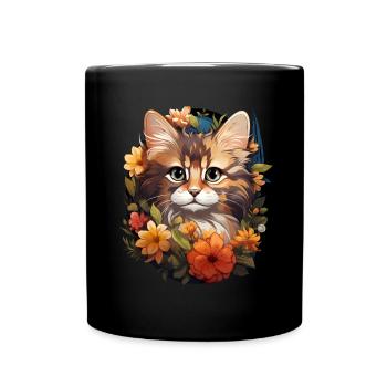 Chat - Mug uni - noir - Devant