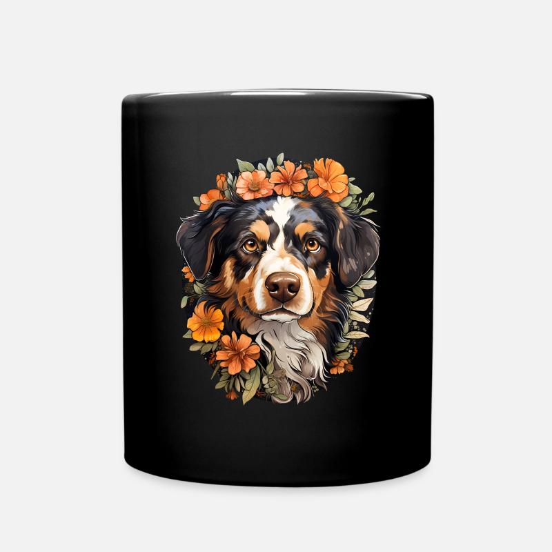 Border Collie - Tasse einfarbig - Schwarz