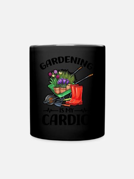 Monstera | Pflanzenliebhaber Hobbygärtner Geschenk - Tasse einfarbig - Schwarz
