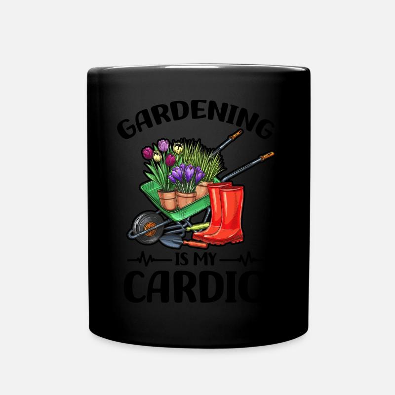 Monstera | Pflanzenliebhaber Hobbygärtner Geschenk - Tasse einfarbig - Schwarz