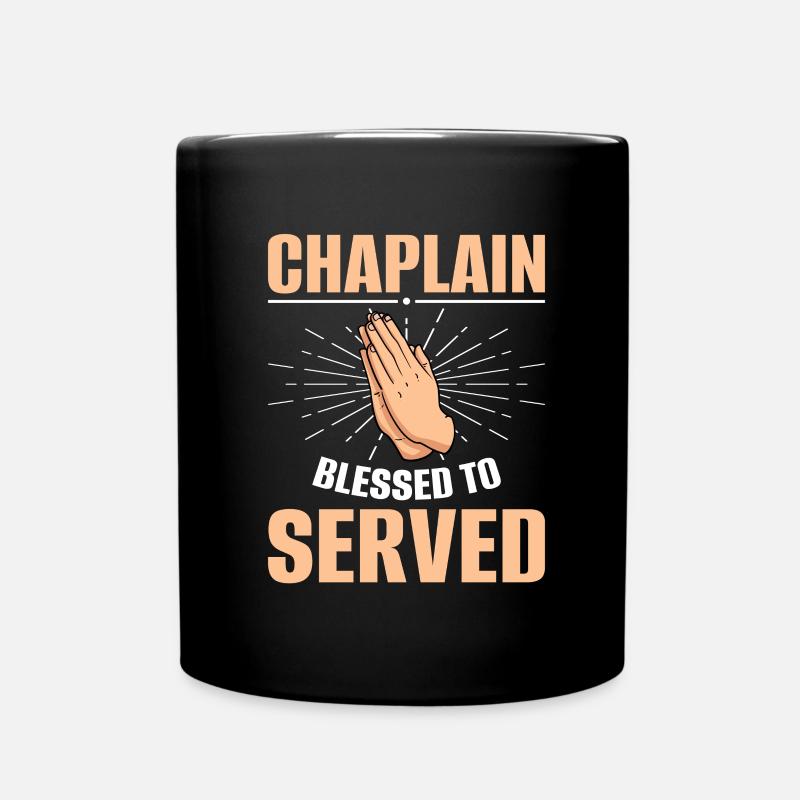 Chaplain Parish Priest - Full Colour Mug - black