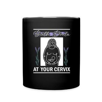 Doula Nurse Midwife - Full Colour Mug - black - Front