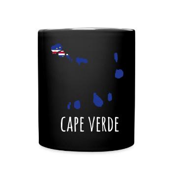 Cape Verde flag Cabo Verde flag - Full Colour Mug - black - Front