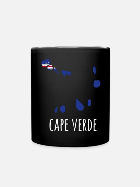 Drapeau du Cap-Vert Drapeau du Cap-Vert - Mug uni - noir