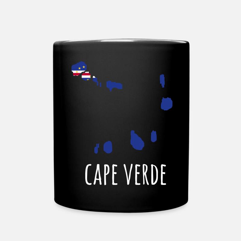 Kap Verde Flagge Cabo Verde Flagge - Tasse einfarbig - Schwarz