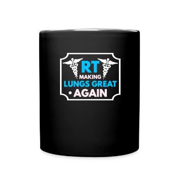 Respiratory Therapist Respiratory Therapy - Full Colour Mug - black - Front