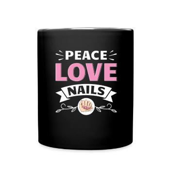 Nail Tech Manucure Technicienne des ongles - Mug uni - noir - Devant
