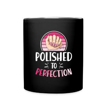 Nail Tech Maniküre Nail Technikerin - Tasse einfarbig - Schwarz - Vorne