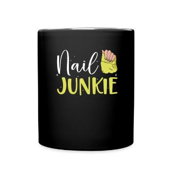 Nail Tech Maniküre Nail Technikerin - Tasse einfarbig - Schwarz - Vorne