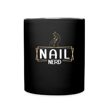 Nail Tech Maniküre Nail Technikerin - Tasse einfarbig - Schwarz - Vorne