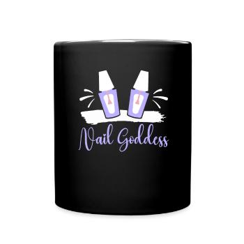 Nail Tech Maniküre Nail Technikerin - Tasse einfarbig - Schwarz - Vorne