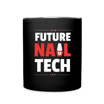 Nail Tech Maniküre Nail Technikerin - Tasse einfarbig - Schwarz - Vorne