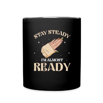 Nail Tech Manucure Technicienne des ongles - Mug uni - noir - Devant