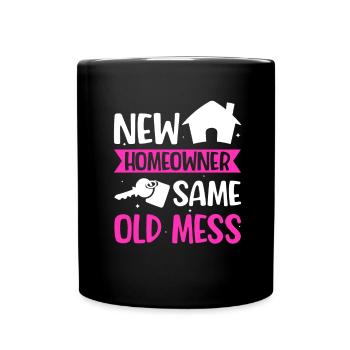 New Homeowner Homeowner Homeowner - Full Colour Mug - black - Front