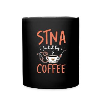 STNA Certified Nursing Assistant - Full Colour Mug - black - Front