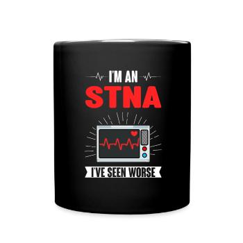 STNA Certified Nursing Assistant - Full Colour Mug - black - Front